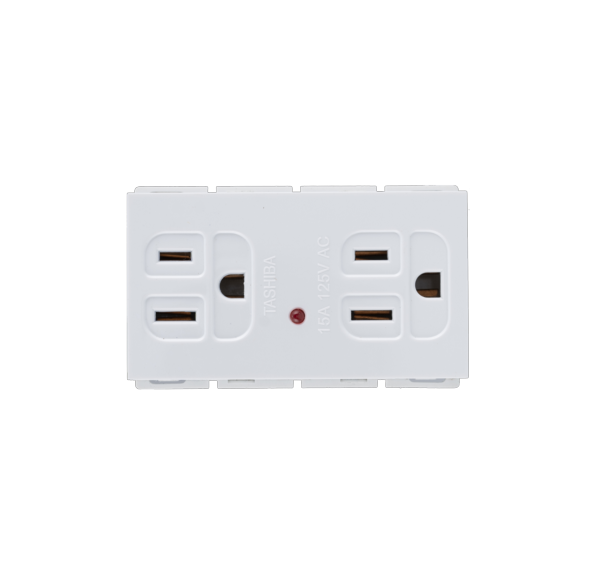 Energy Saving Grounding Duplex Universal Receptacle Modular With LED