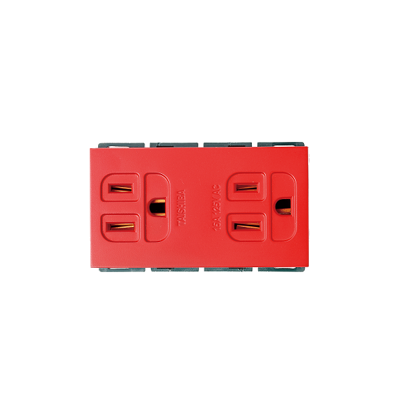 Emergency Grounding Duplex Universal Receptacle Modular